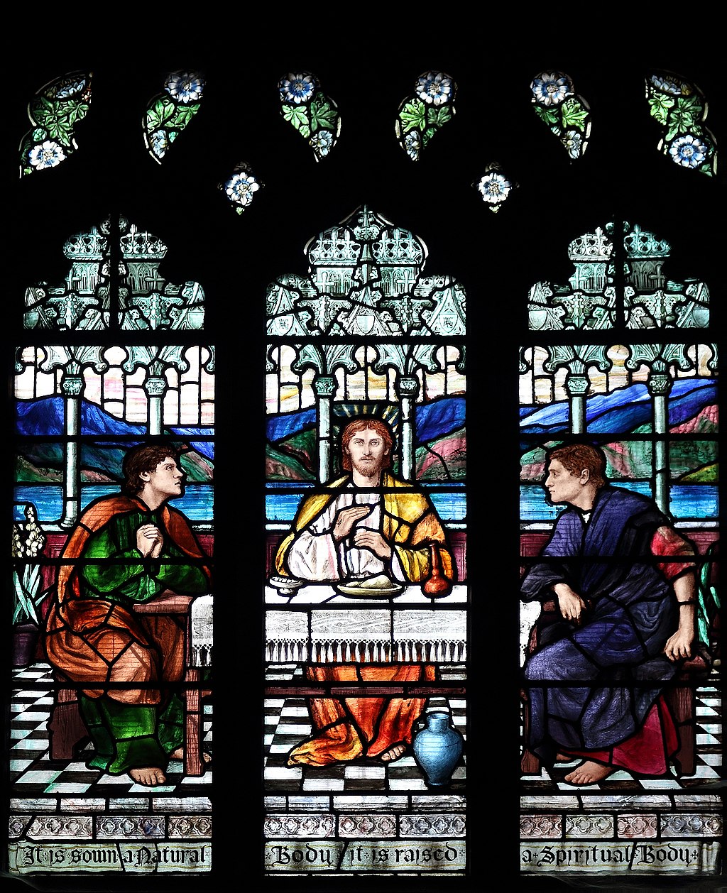 Supper_at_Emmaus_window,_All_Saints_Childwall