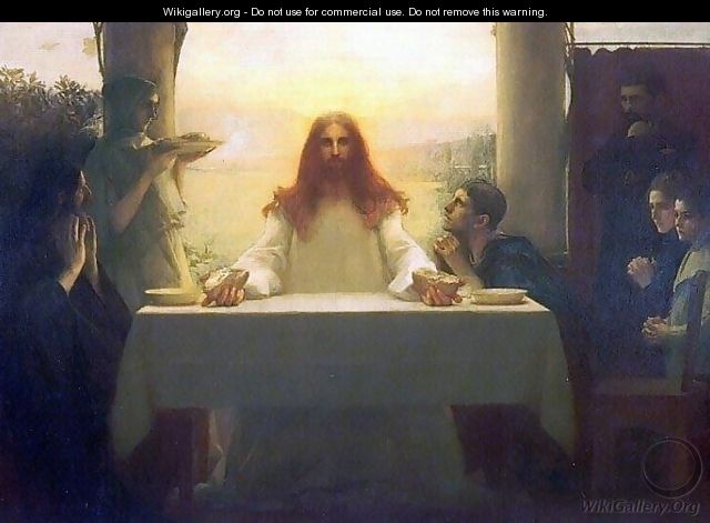 Christ and the Disciples at Emmaus by Dagnan-Bouveret